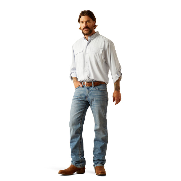 Camisa Ariat VentTEK Outbound Blanco Corte Clásico