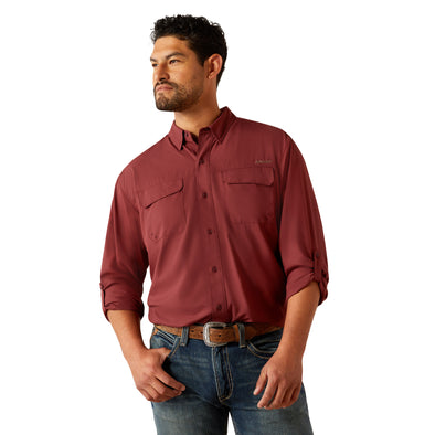 Camisa Ariat VentTEK Outbound Tinto Corte Clásico