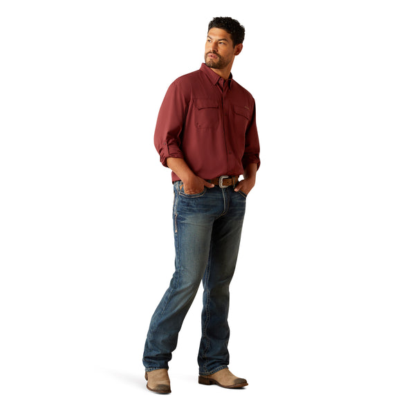 Camisa Ariat VentTEK Outbound Tinto Corte Clásico