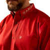 Camisa Ariat Team Logo Twill Rojo Corte Clásico