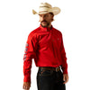 Camisa Ariat Team Logo Twill Rojo Corte Clásico