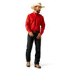 Camisa Ariat Team Logo Twill Rojo Corte Clásico