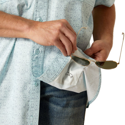 Camisa Ariat VentTEK Azul Corte Clásico