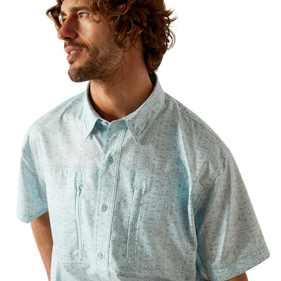Camisa Ariat VentTEK Azul Corte Clásico