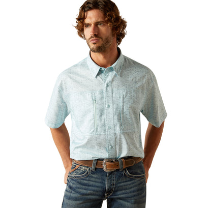 Camisa Ariat VentTEK Azul Corte Clásico