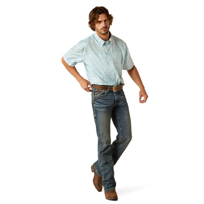 Camisa Ariat VentTEK Azul Corte Clásico