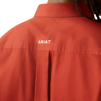 Camisa Ariat Team Logo Twill Rojo Corte Clásico