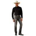 Camisa Ariat Team Logo Twill Negro Corte Fitted