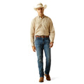 Camisa Ariat Solid Twill Ligera Khaki Corte Clásico