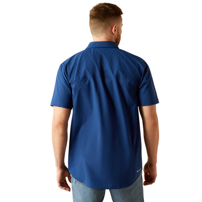 Camisa Ariat 360 Airflow Azul Corte Clásico