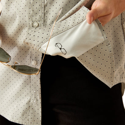 Camisa Ariat 360 Airflow Gris Corte Clásico