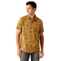 Camisa Ariat Mocha Corte Retro