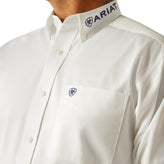 Camisa Ariat Team Logo Twill Teal Corte Clásico