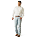 Camisa Ariat Team Logo Twill Teal Corte Clásico