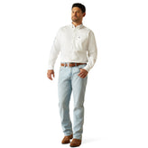 Camisa Ariat Team Logo Twill Teal Corte Clásico