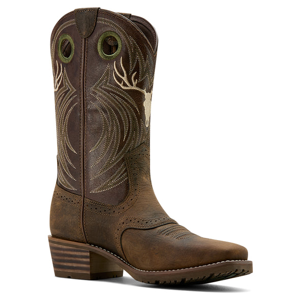 Bota Vaquera Ariat Hybrid Roughstock Antler