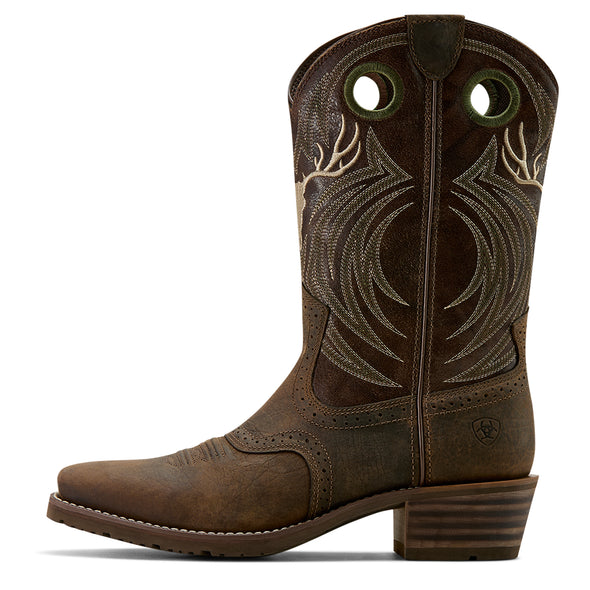 Bota Vaquera Ariat Hybrid Roughstock Antler