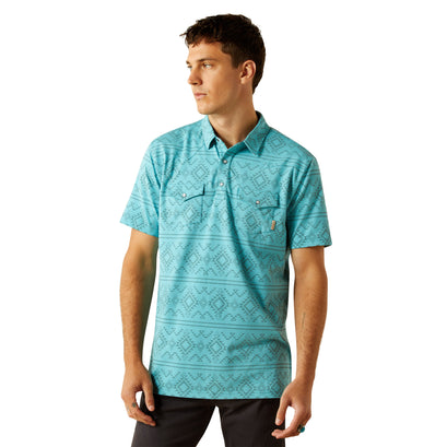 Polo Ariat Retro Azul