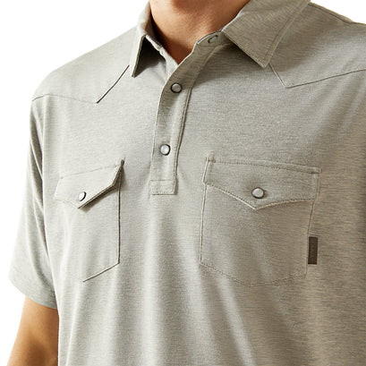 Polo Ariat Retro Gris