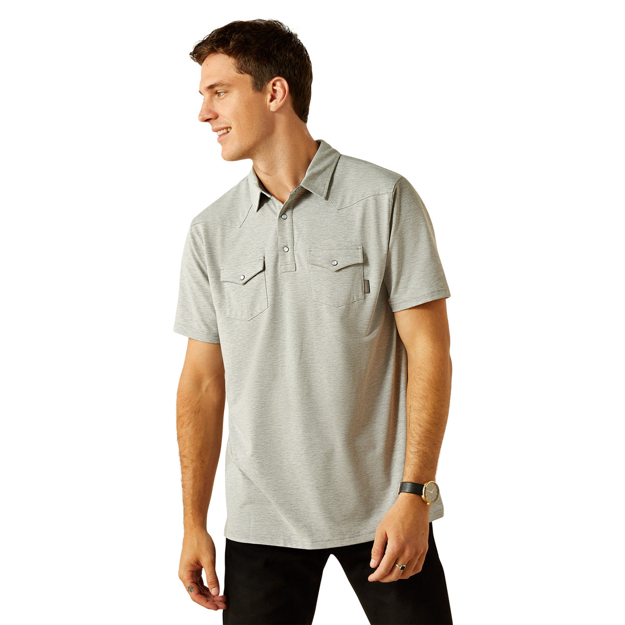 Polo Ariat Retro Gris