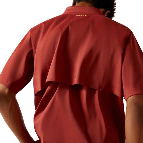 Camisa Ariat Work Rebar Made Tough VentTEK DuraStretch Fired Brick