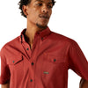 Camisa Ariat Work Rebar Made Tough VentTEK DuraStretch Fired Brick