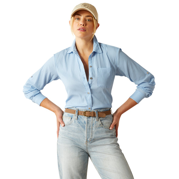 Camisa Ariat VentTEK Fresh Azul