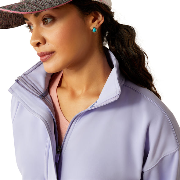 Suéter Ariat Breeze Logo Cremallera 1/2 Lavanda