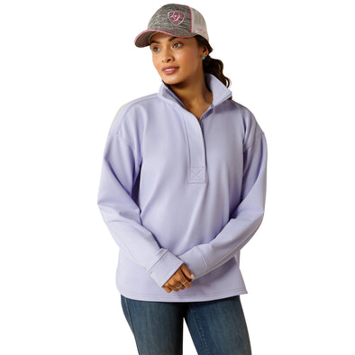 Suéter Ariat Breeze Logo Cremallera 1/2 Lavanda