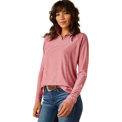 Top Ariat Laguna Cremallera 1/4 Rose Wine