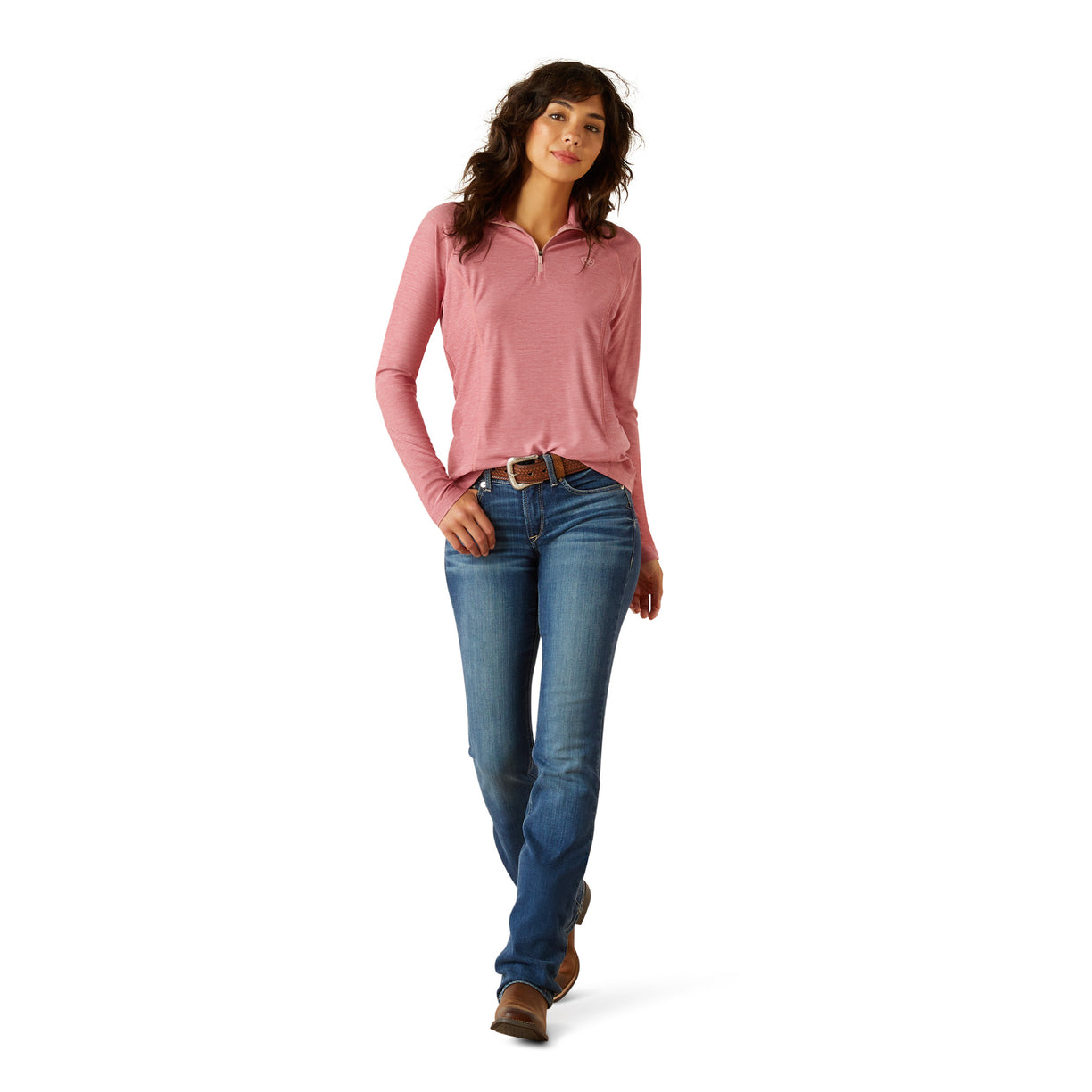Top Ariat Laguna Cremallera 1/4 Rose Wine