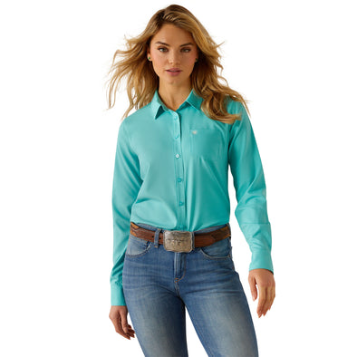 Camisa Ariat Kirby Pro Team Turquesa