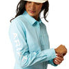 Camisa Ariat Team Kirby Stretch Azul
