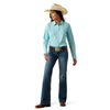 Camisa Ariat Team Kirby Stretch Azul