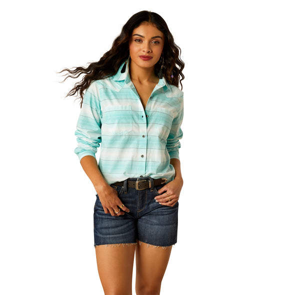 Camisa Ariat R.E.A.L. Billie Jean Turquesa