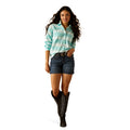 Camisa Ariat R.E.A.L. Billie Jean Turquesa
