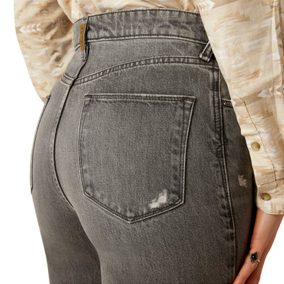Jeans Ariat Tiro Ultra Alto Jazmine Estilo Tomboy Corte Recto