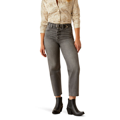 Jeans Ariat Tiro Ultra Alto Jazmine Estilo Tomboy Corte Recto