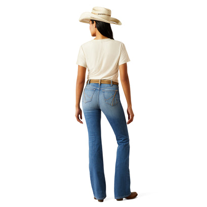 Jeans Ariat Cassandra Tiro Alto Corte Bota