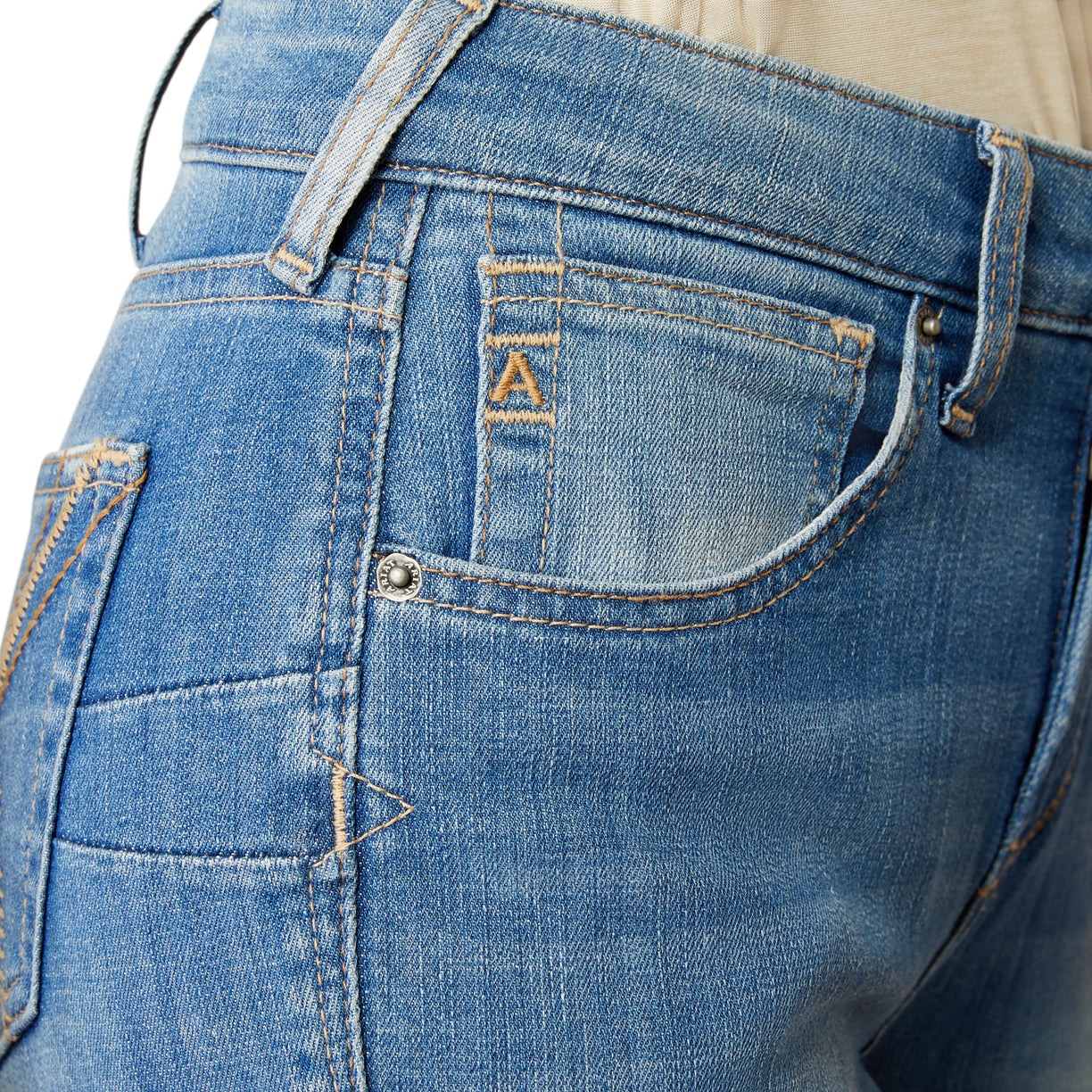 Jeans Ariat Cassandra Tiro Alto Corte Bota