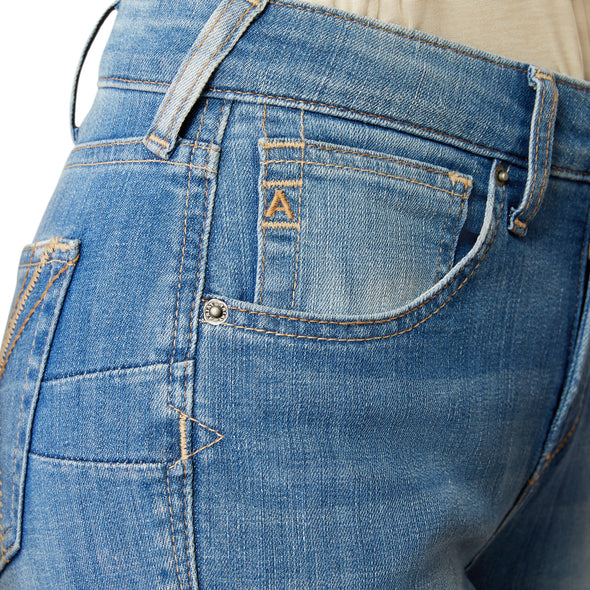 Jeans Ariat Cassandra Tiro Alto Corte Bota