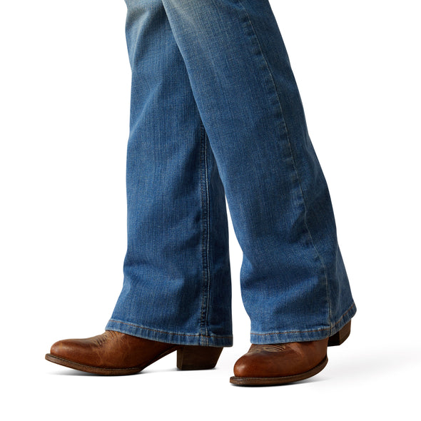Jeans Ariat Cassandra Tiro Alto Corte Bota