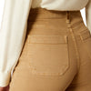Jeans Ariat Tiro Ultra Alto Countryside Khaki Pierna Ancha y Recortada