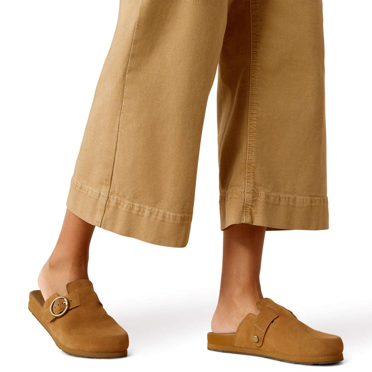 Jeans Ariat Tiro Ultra Alto Countryside Khaki Pierna Ancha y Recortada