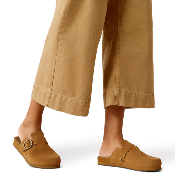 Jeans Ariat Tiro Ultra Alto Countryside Khaki Pierna Ancha y Recortada