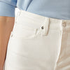 Jeans Ariat Tiro Ultra Alto Countryside Blanco Pierna Ancha y Recortada
