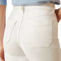 Jeans Ariat Tiro Ultra Alto Countryside Blanco Pierna Ancha y Recortada