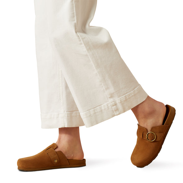 Jeans Ariat Tiro Ultra Alto Countryside Blanco Pierna Ancha y Recortada