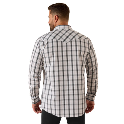 Camisa Ariat Wrinkle Free Ari Blanco Fitted