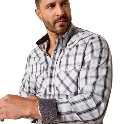 Camisa Ariat Wrinkle Free Ari Blanco Fitted